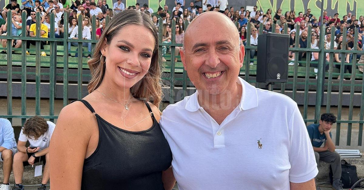 Sasà Salvaggio e Chiara Esposito presentatori al "Gol del Cuore" a Sciacca (Video)