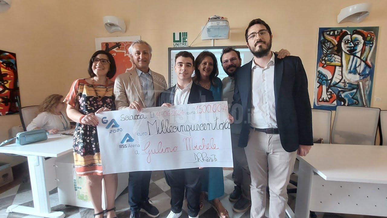 Borsa di studio per lo studente dell'Arena già vincitore del prestigioso premio Ferraris (Video)
