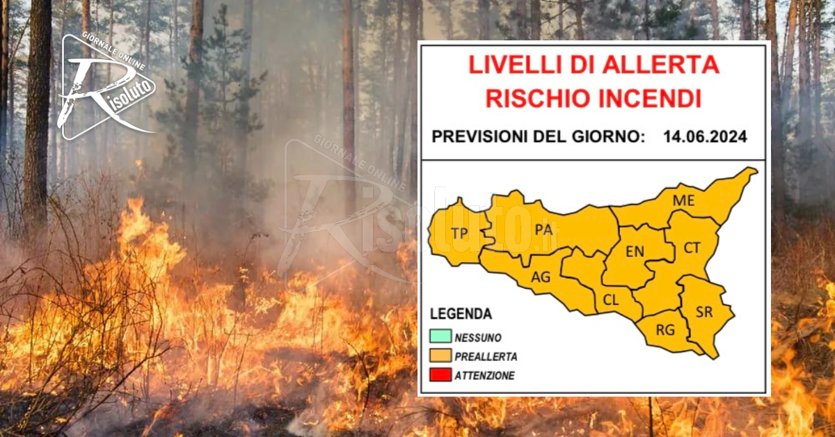 Meteo in Sicilia, venerdì con 33 gradi e ancora pre-allerta per incendi 