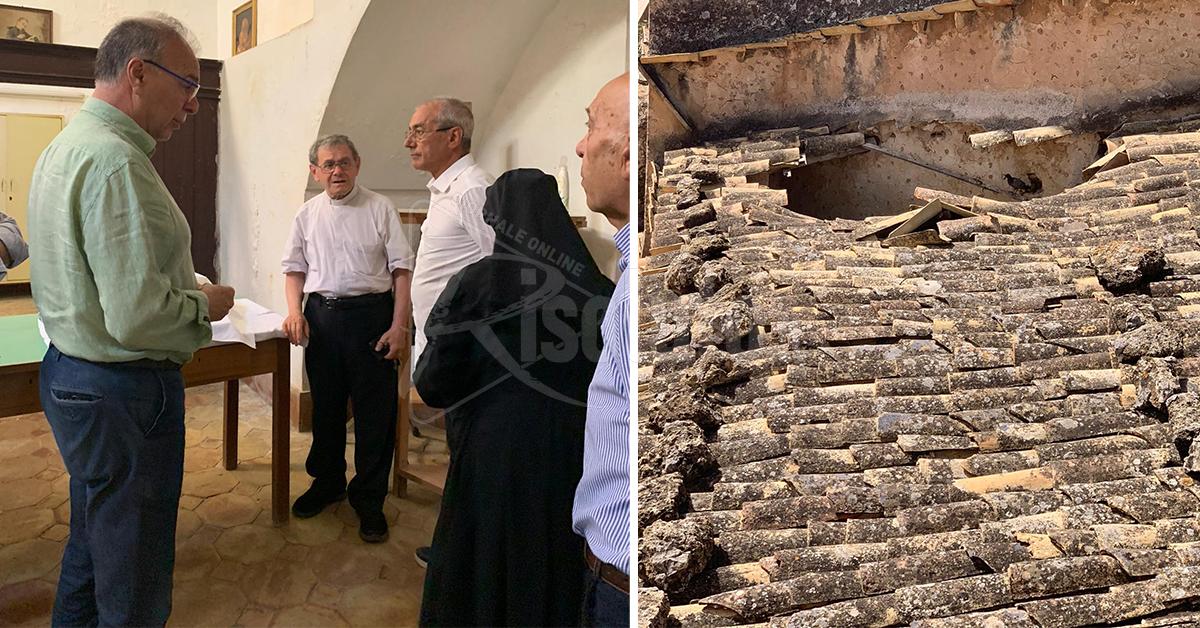 Sciacca, somma urgenza per il tetto e sarà chiusa durante i lavori la chiesa di Sant’Agostino