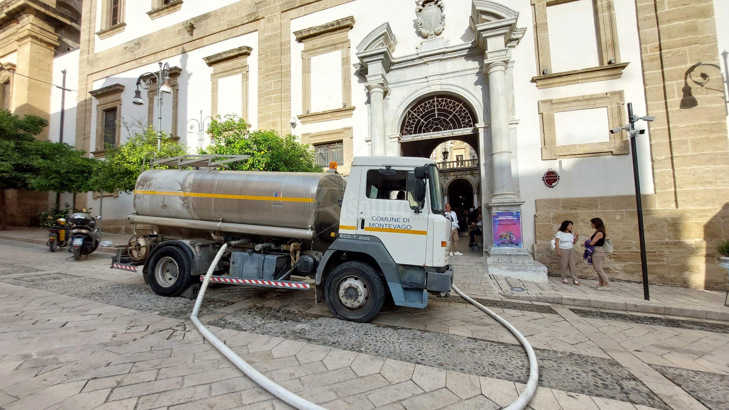 Al Comune di Sciacca arriva l’autobotte da Montevago