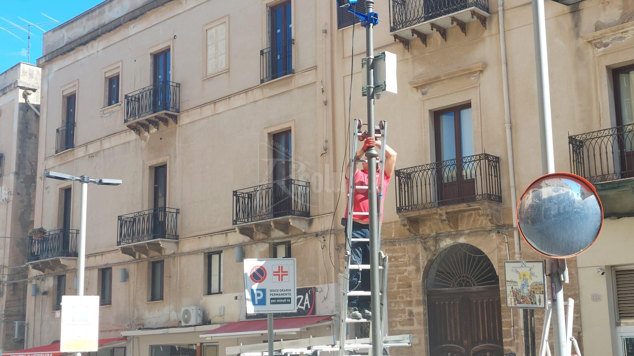 Sciacca, si montano i varchi elettronici per la Ztl anche in via Licata