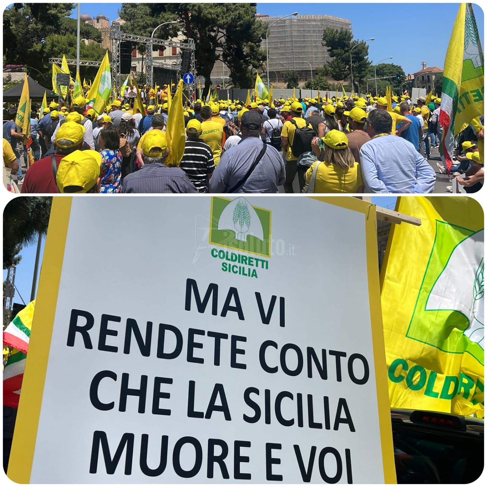 Siccità, in 20 mila a Palermo con la Coldiretti e ora si prepara sit-in alla diga Castello
