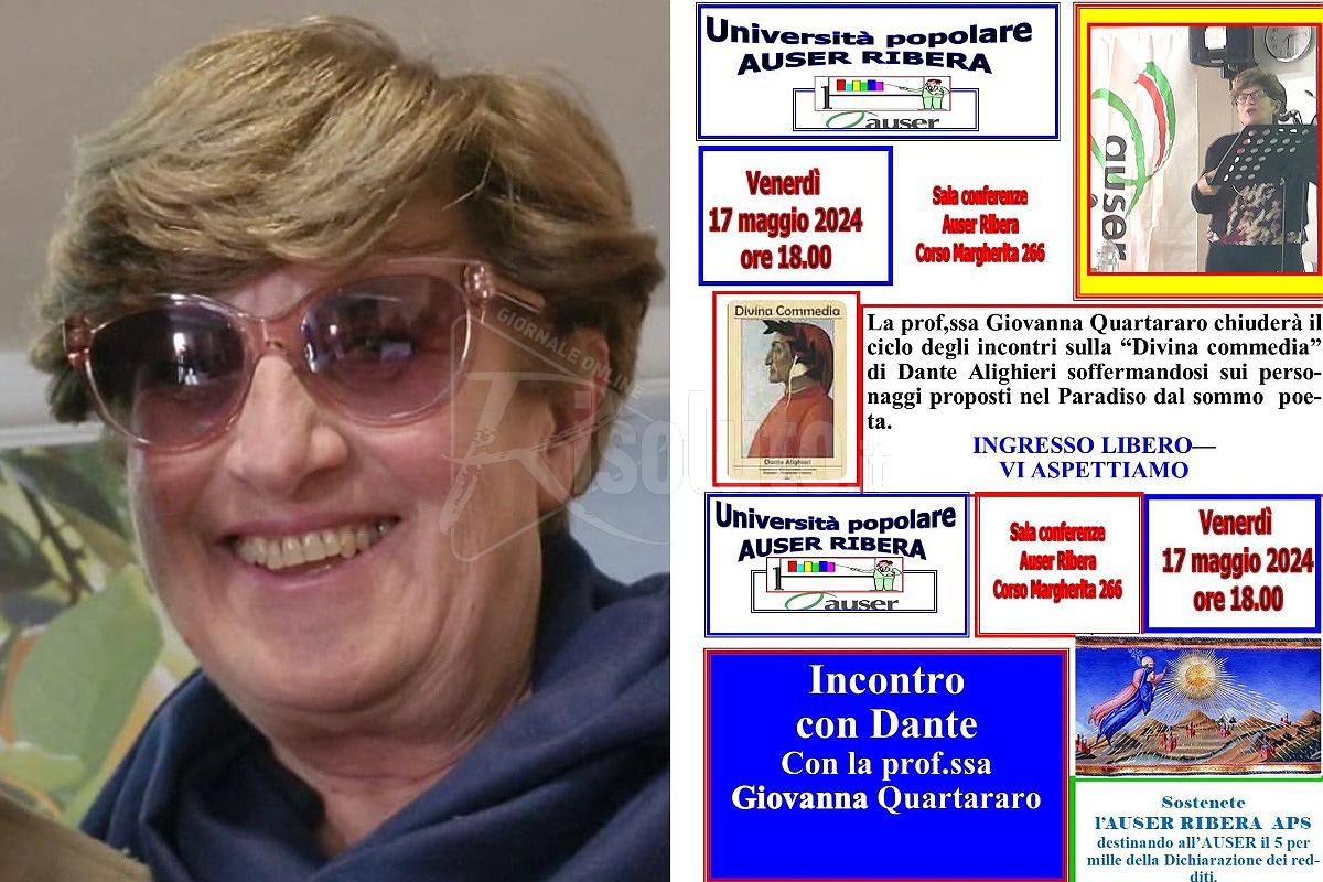 Auser Ribera, in programma "Incontro con Dante"