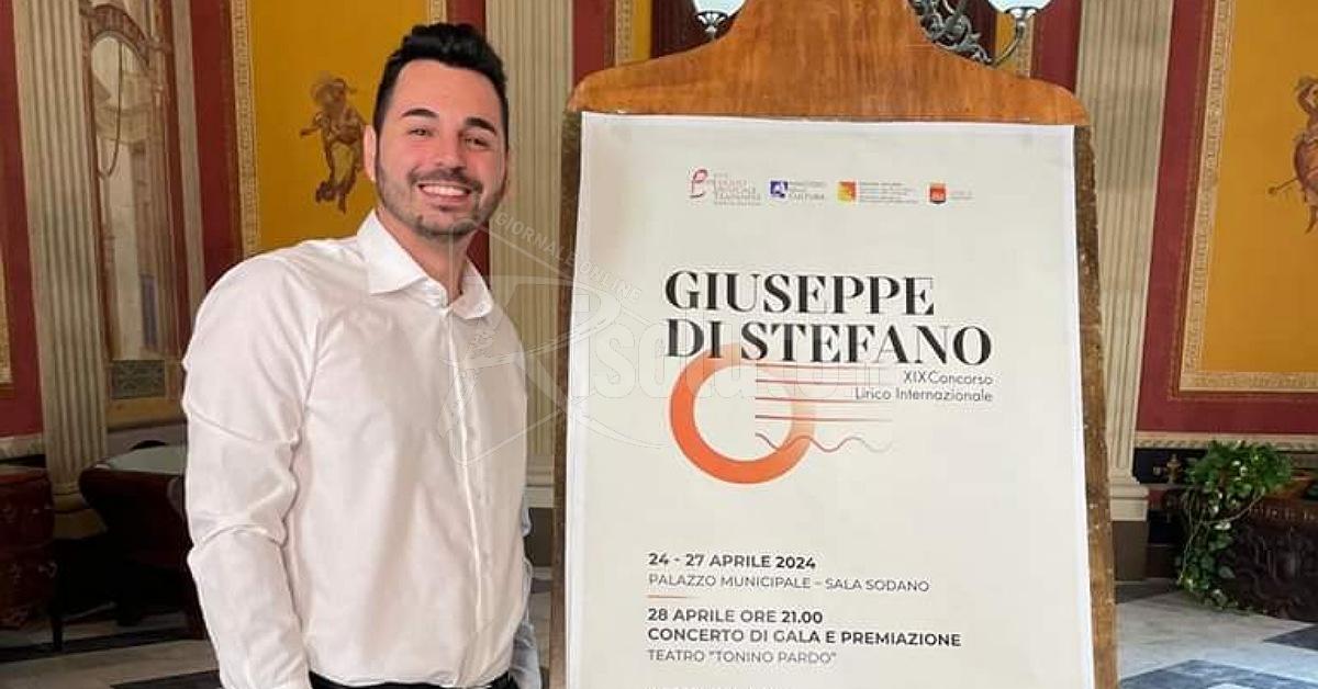 Il tenore Di Leo del Toscanini di Ribera trionfa al concorso internazionale “Di Stefano”