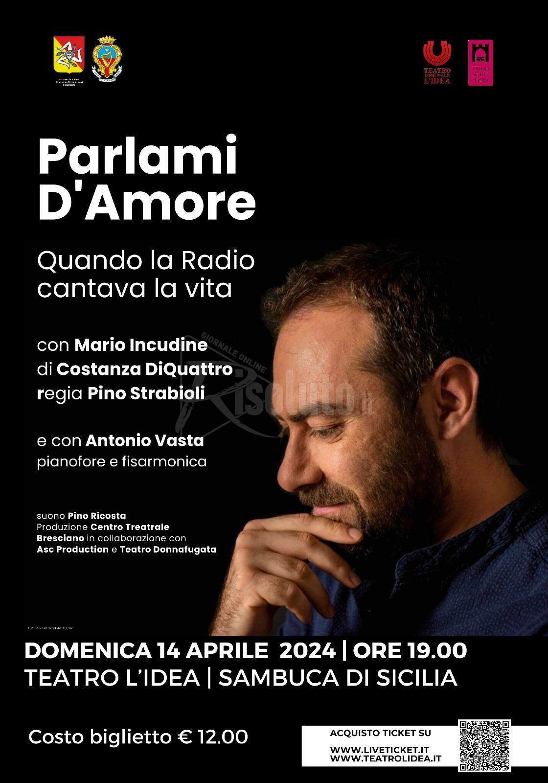Storia e patria, spettacolo di Mario Incudine e Antonio Vasta a Sambuca (Video)