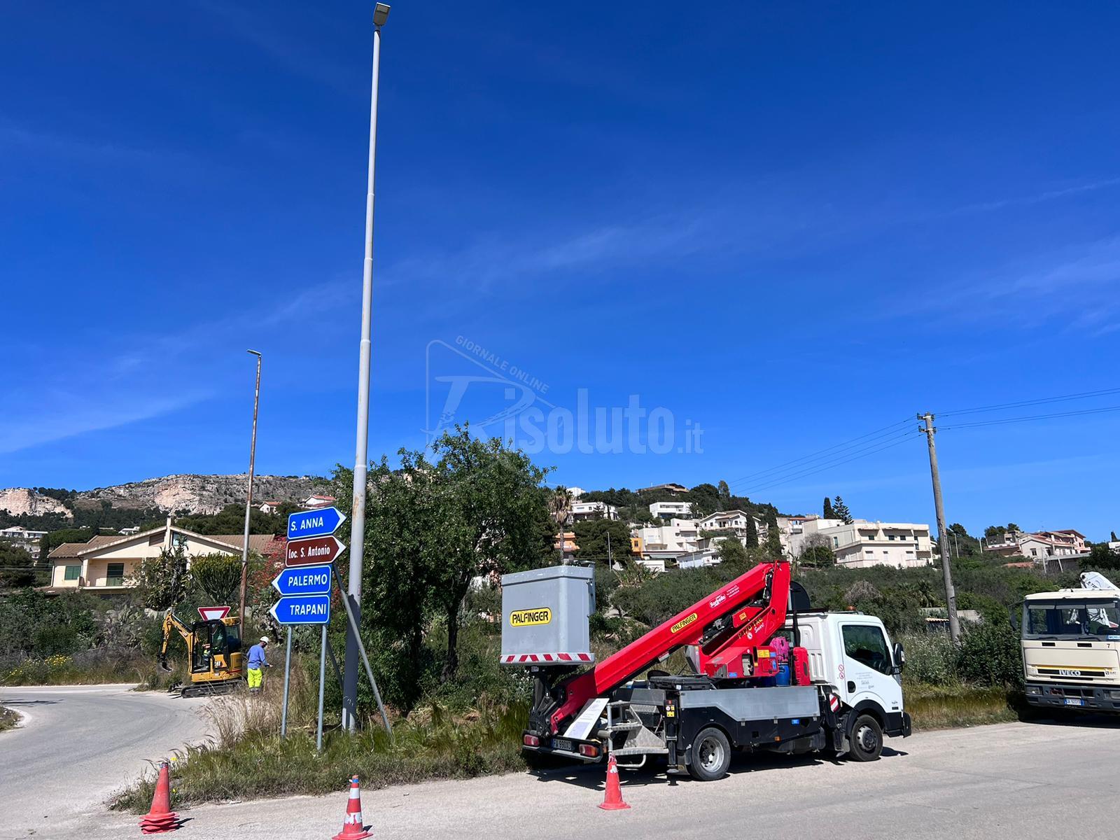 Svincolo Sciacca Est, al via i lavori di illuminazione
