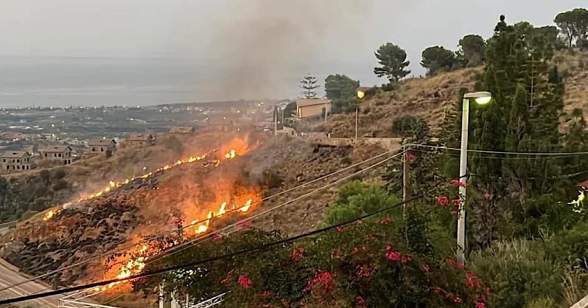 Caldo record in Sicilia, primi incendi in provincia di Palermo