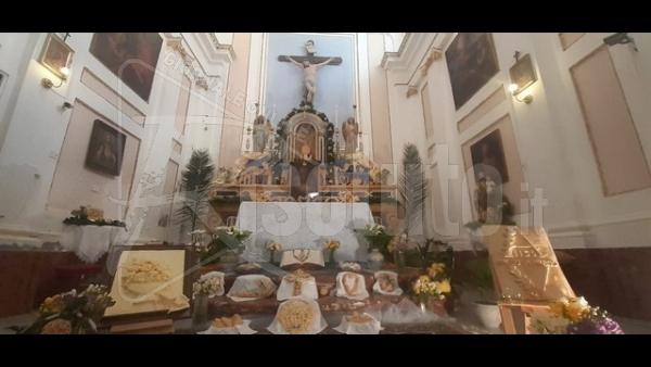 Altare di San Giuseppe oggi alla chiesetta del Purgatorio a Sciacca a cura dell'Amato Vetrano (Video)