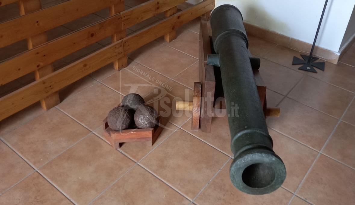 Dopo 3 anni torna a Sciacca uno dei cannoni recuperati dai sub guidati da Santangelo
