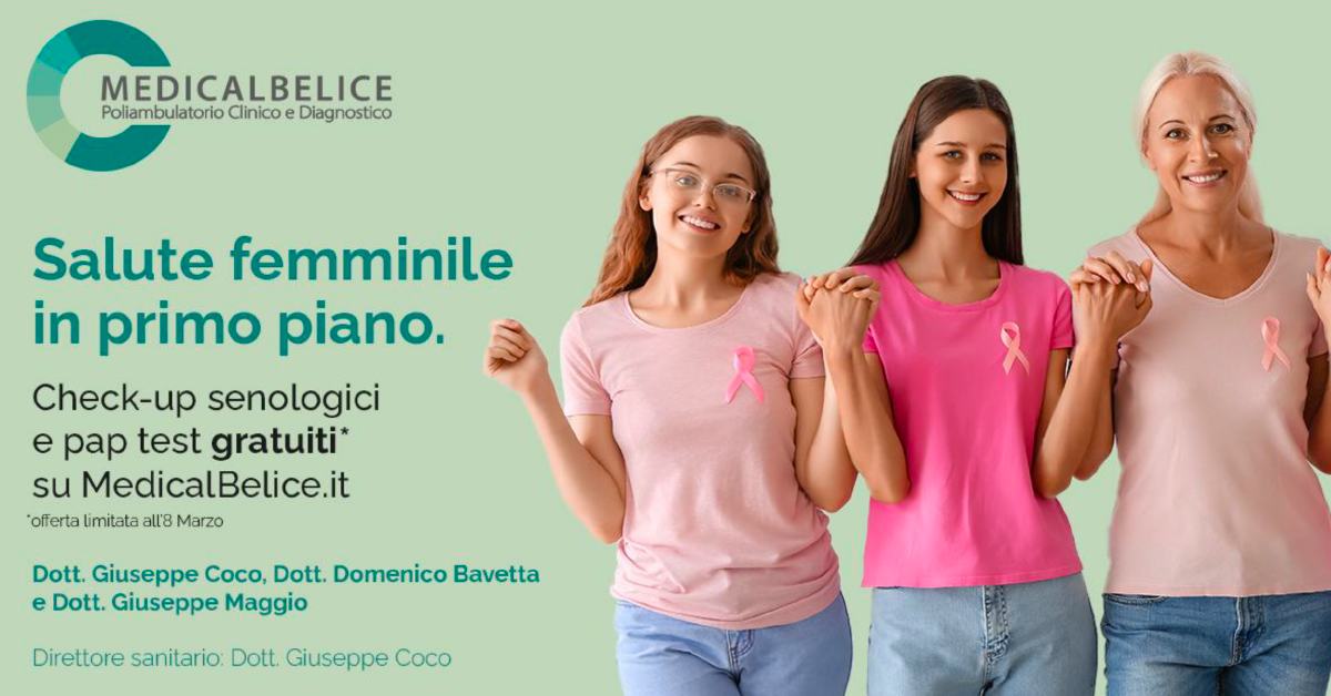 Festa della Donna, check-up senologici e Pap test gratuiti da Medicalbelice