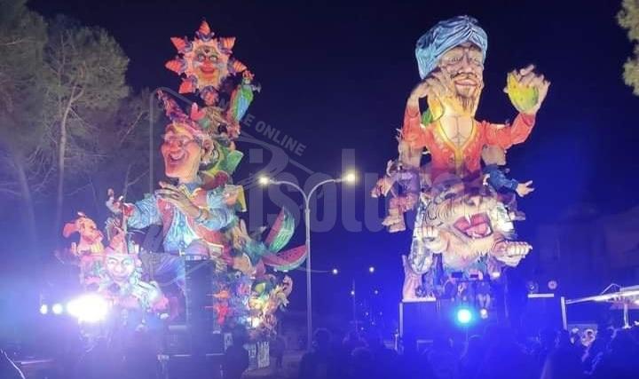 Carnevale di Montevago, premio alla pari di 10.500 euro per i due carri allegorici e nessun vincitore