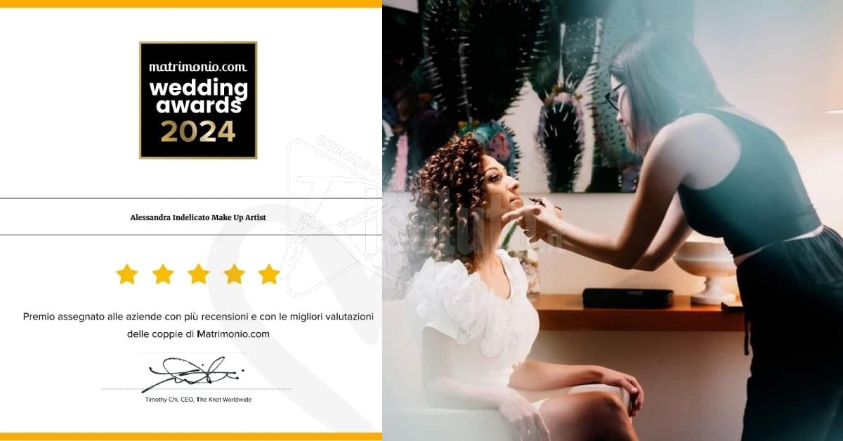 Sciacca, la make-up artist Alessandra Indelicato trionfa ai Wedding Awards 2024