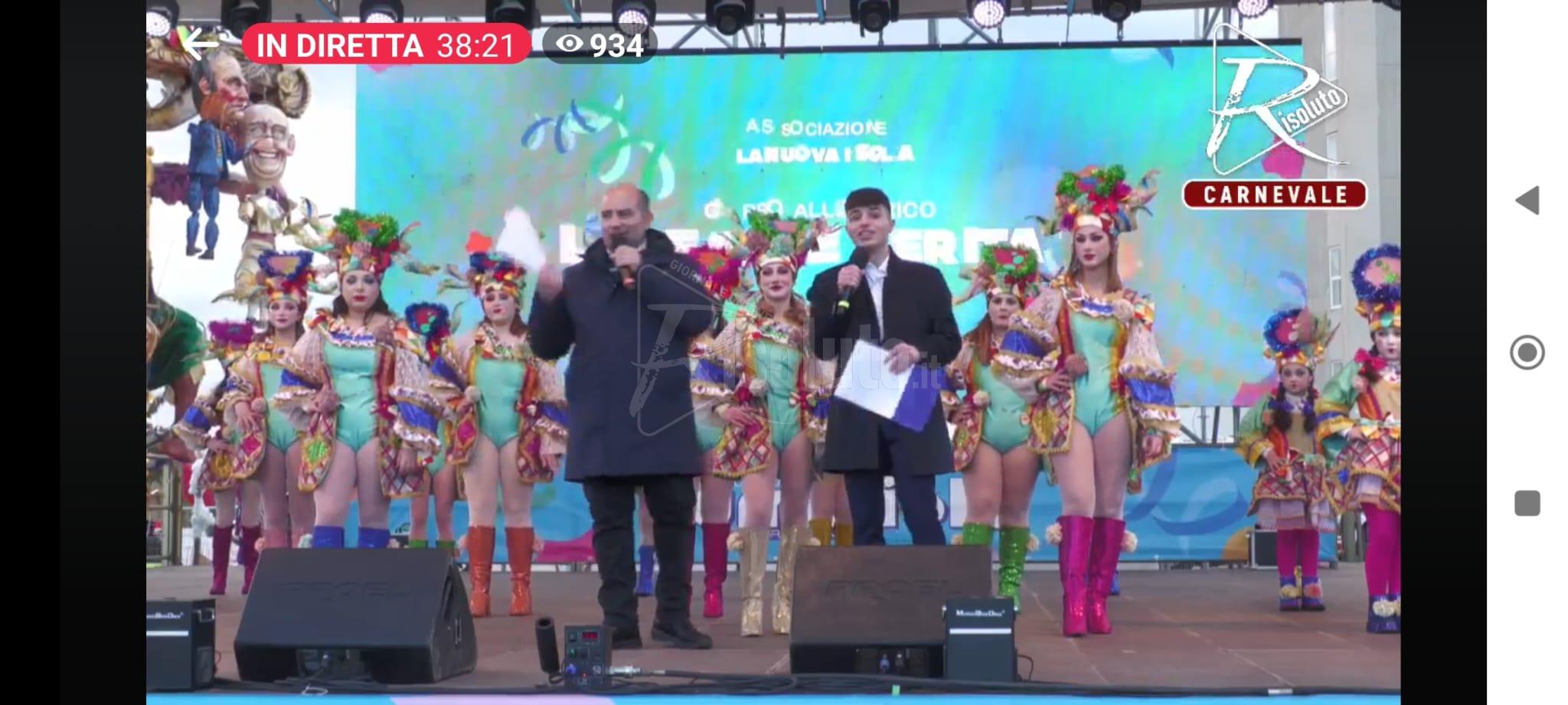 Carnevale, archiviata la prima giornata. Venerdì torna ancora la diretta di Risoluto.it