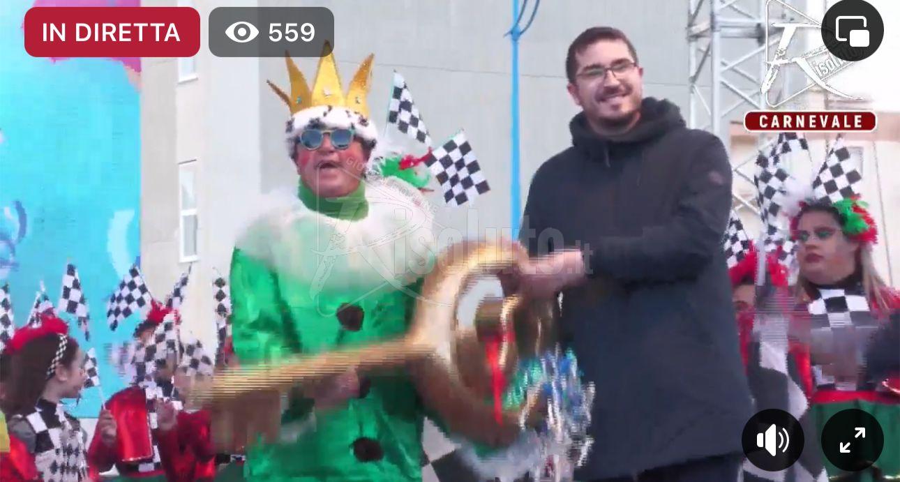Consegna delle chiavi della Città al Peppe Nappa, al via il Carnevale di Sciacca
