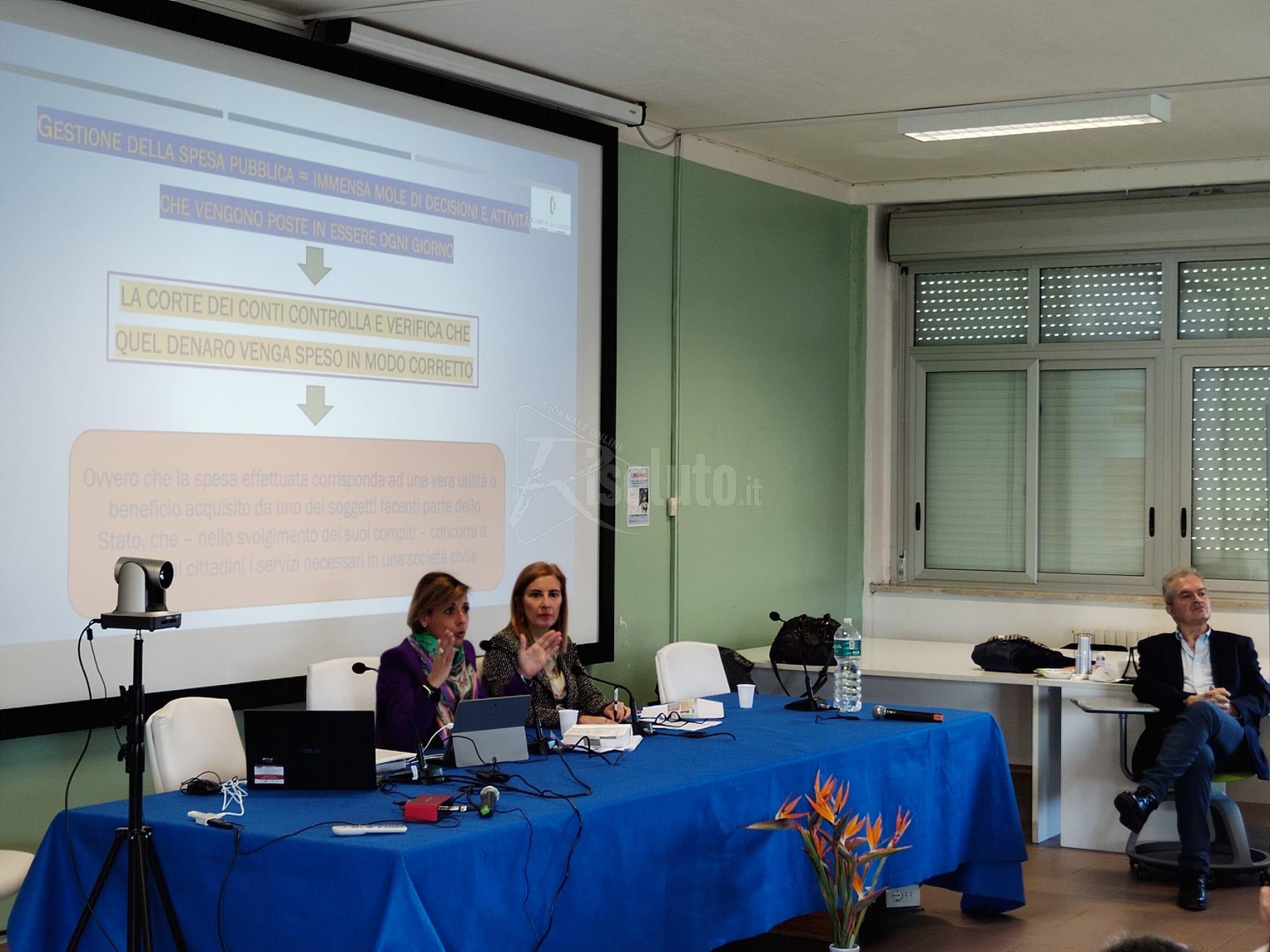 Legalità a scuola, incontro con magistrato della Corte dei Conti oggi al Fermi e domani avvocati al Rossi