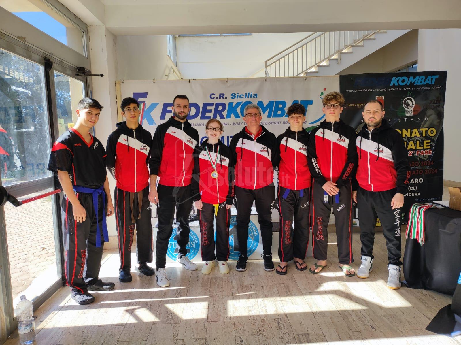 Cinque medaglie per la Sakura al Campionato Siciliano Federkombat