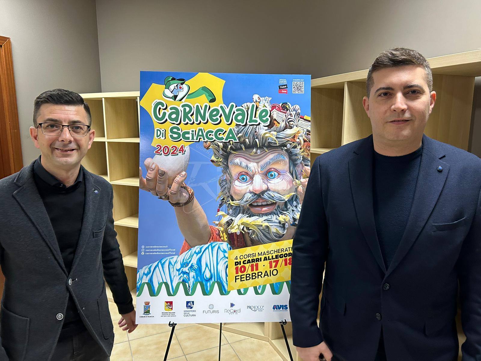 Futuris e Comune di Sciacca presentano il Carnevale 2024, Di Marca: "Novità per rendere la festa più coinvolgente" (Video)
