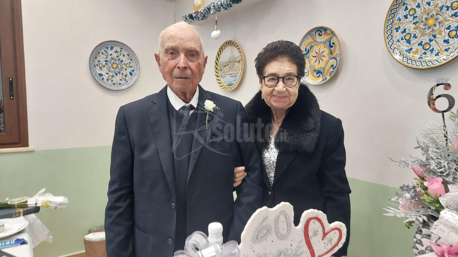 Sessant'anni insieme, festa per Rosina e Giuseppe Grisafi di Caltabellotta (Video)