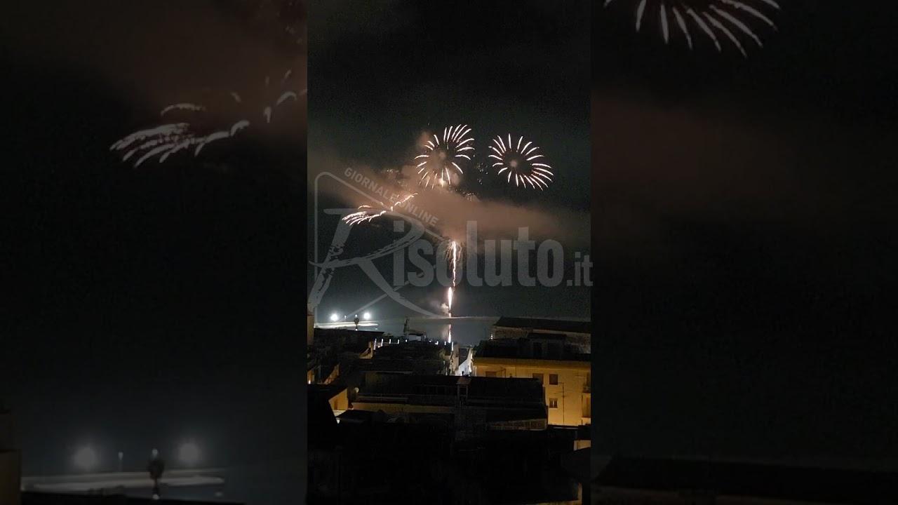Giochi d'artificio a Sciacca per festeggiare il 2024 (Video)