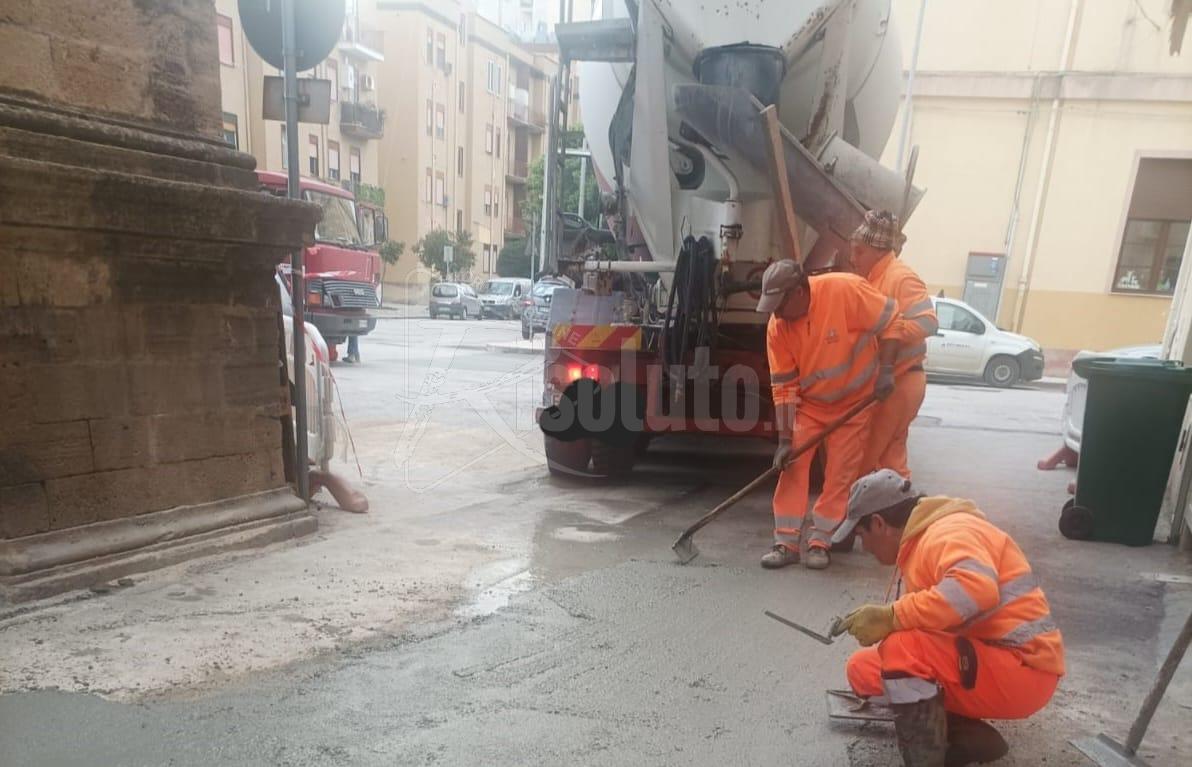 Lavori Aica completati e strada che rimane chiusa in via Piave a Sciacca