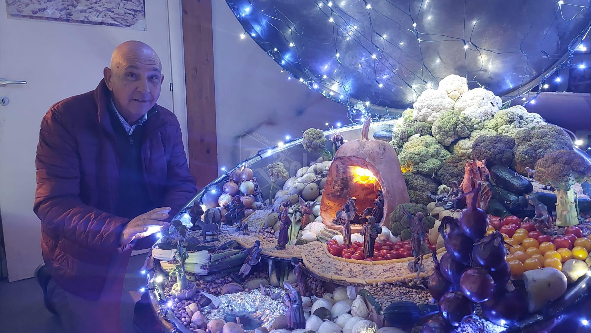 Natale allo Stazzone, il Comitato realizza presepe con gli ingredienti del minestrone (Video)