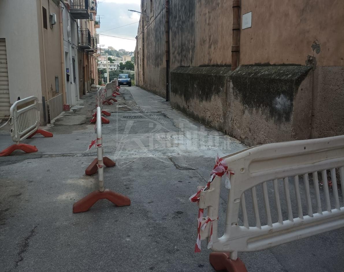 Sciacca, via Piave resta chiusa al traffico in attesa di ulteriori lavori