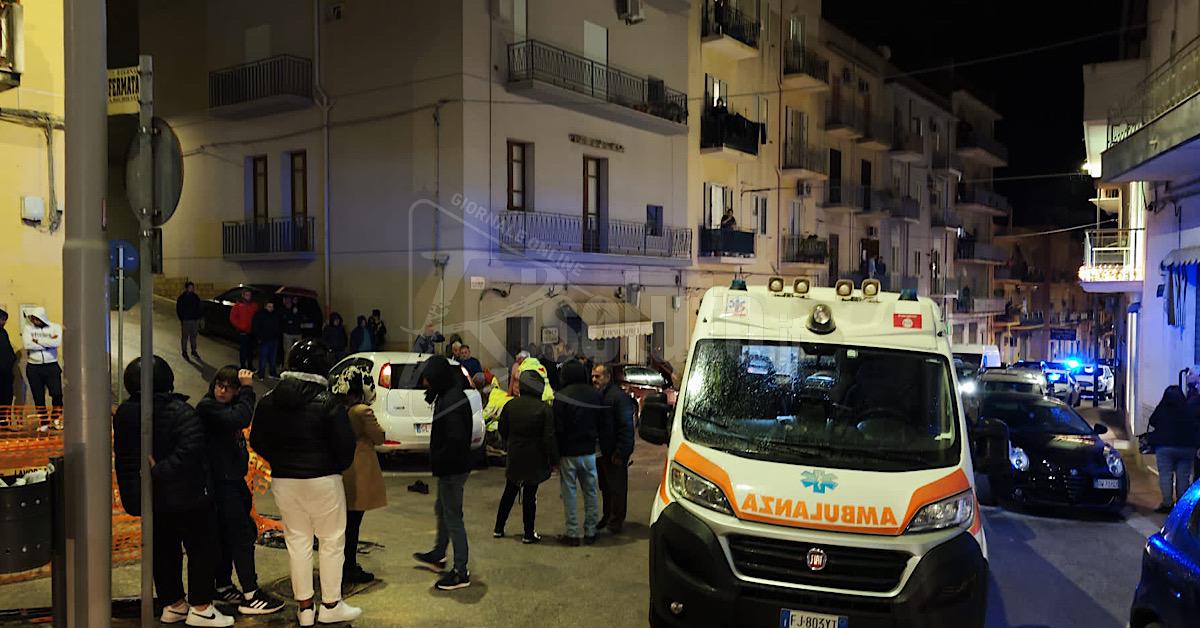 Scontro tra un’auto e una moto stasera a Sciacca, due feriti