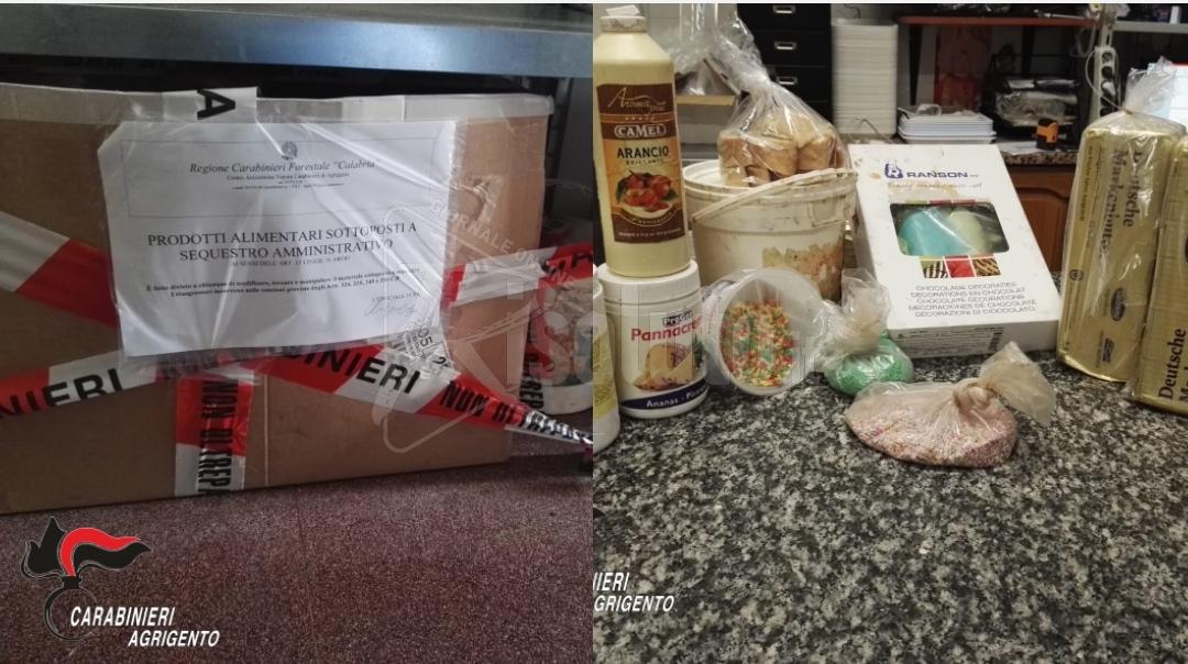 Carabinieri, sequestro alimenti e sanzioni per esercenti di Favara
