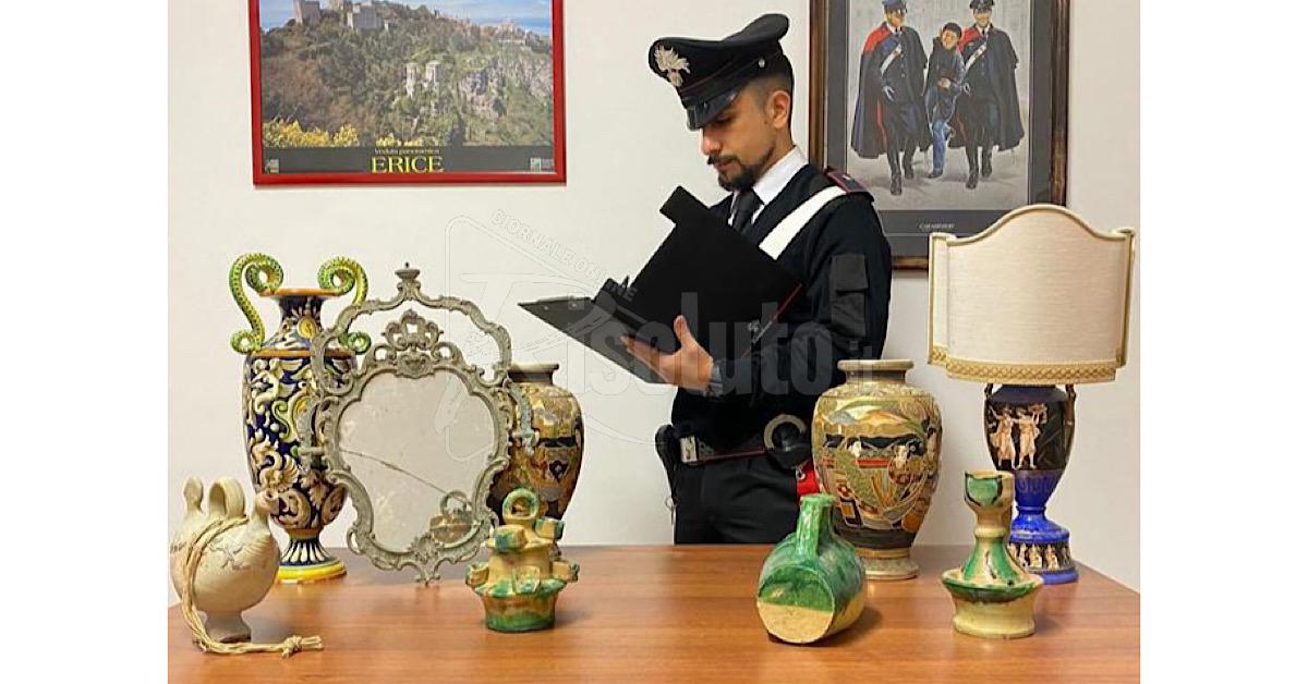 Indagato dalla Procura di Sciacca per furti di maioliche, quarantunenne ai domiciliari