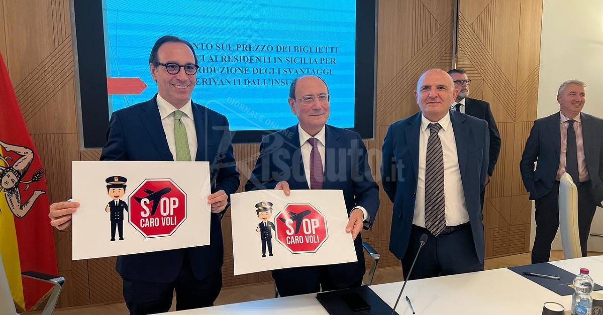 Caro-voli, Schifani: ”Da dicembre la Regione avvia gli sconti per i residenti in Sicilia”
