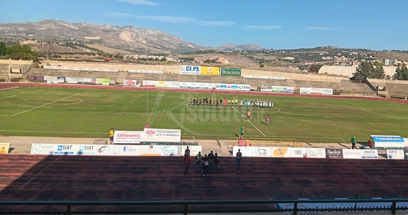 Vittoria 3-1 in rimonta per lo Sciacca nella partita a porte chiuse con il Castelbuono