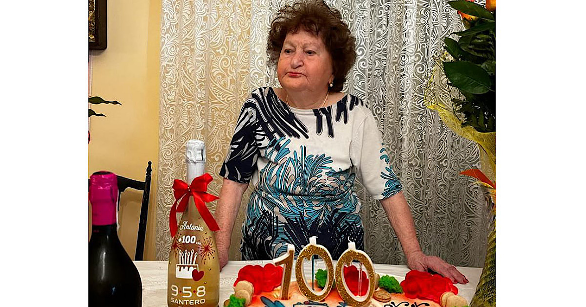 Antonia Ciaccio di Sciacca compie 100 anni