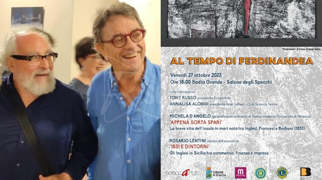 “Al tempo di Ferdinandea”, a Sciacca incontro con due storici