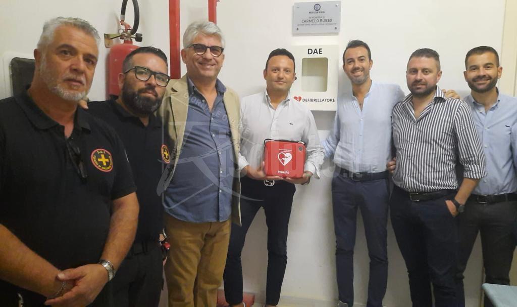 I Neroazzurri di Ribera donano un defibrillatore per il campo polivalente Spataro