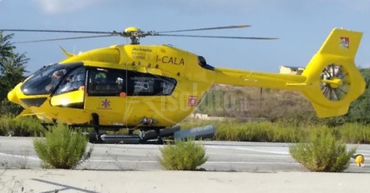 Margheritese ferito mentre manovra il trattore, in elisoccorso al Trauma Center di Palermo