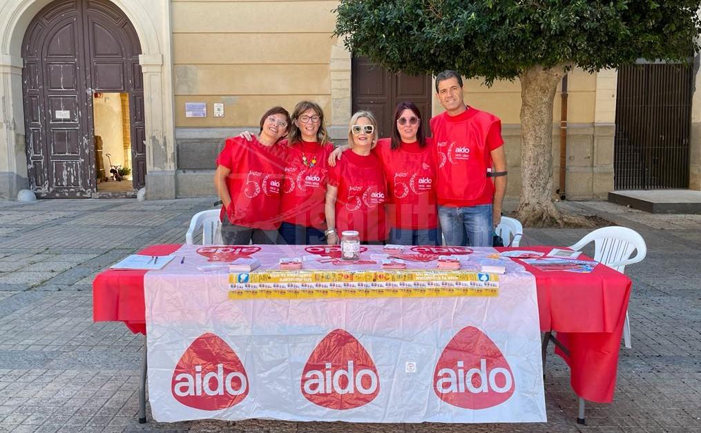 Aido in piazza oggi a Menfi per sensibilizzare alla donazione degli organi