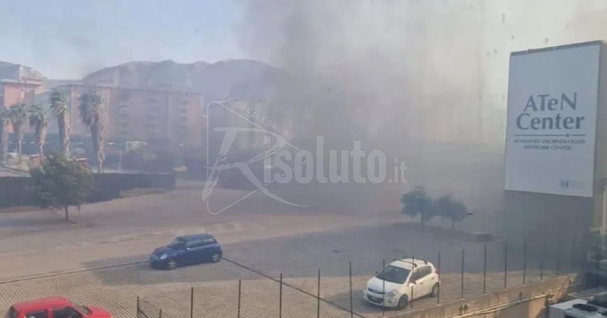 Incendi a Palermo, evacuata l’Università (Video)
