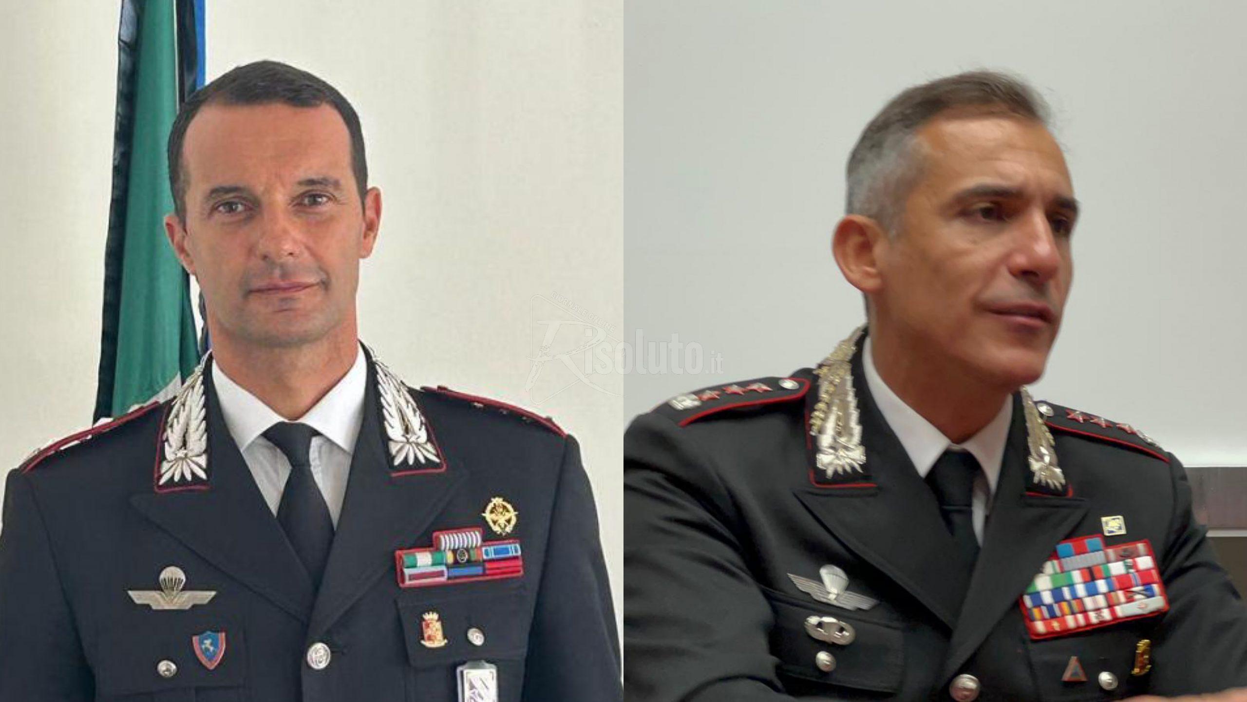 Comando provinciale dei carabinieri di Agrigento, il saluto di Stingo in attesa di De Tullio