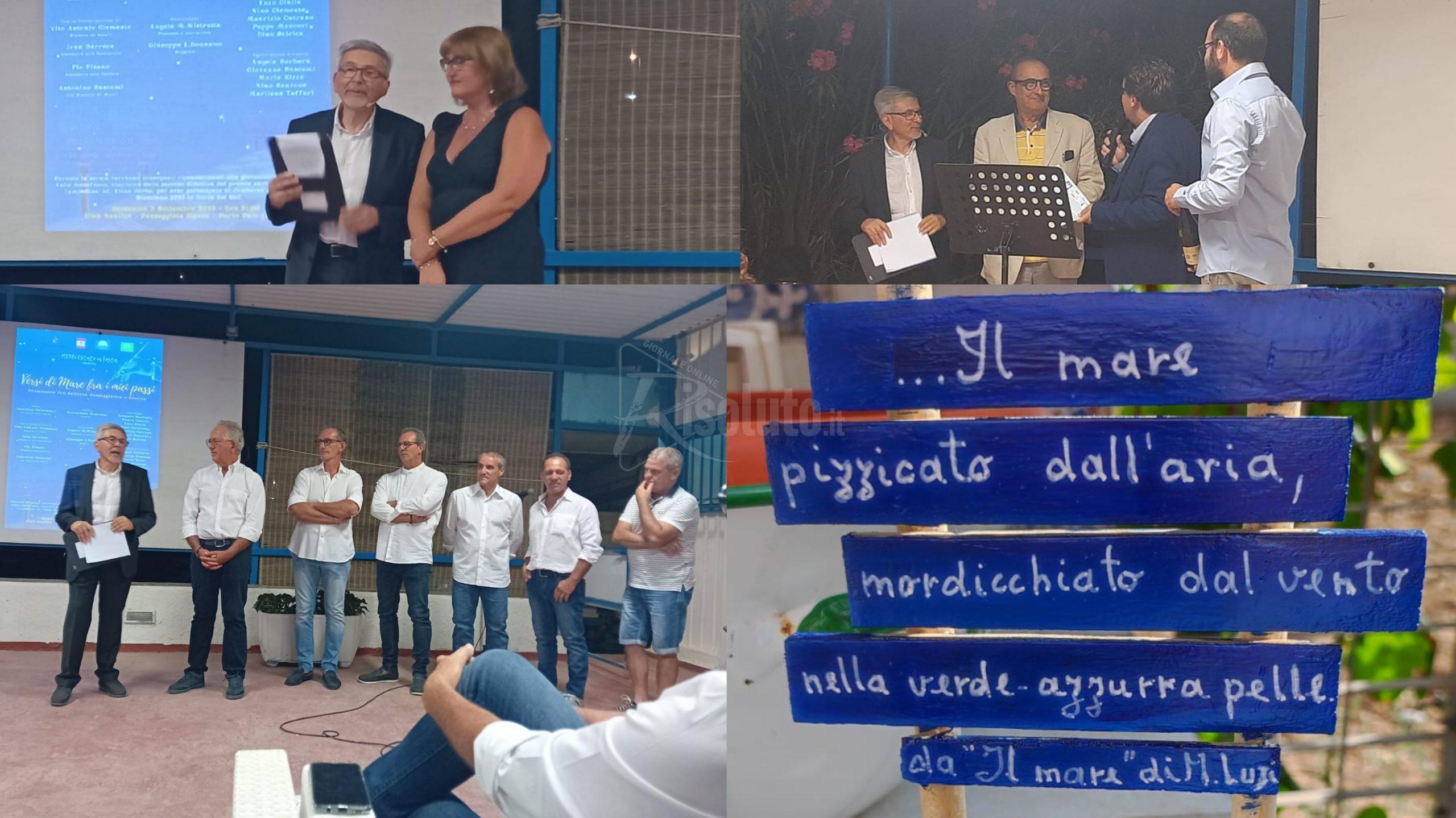 Menfi premia i protagonisti di   “Versi di mare fra i miei passi”