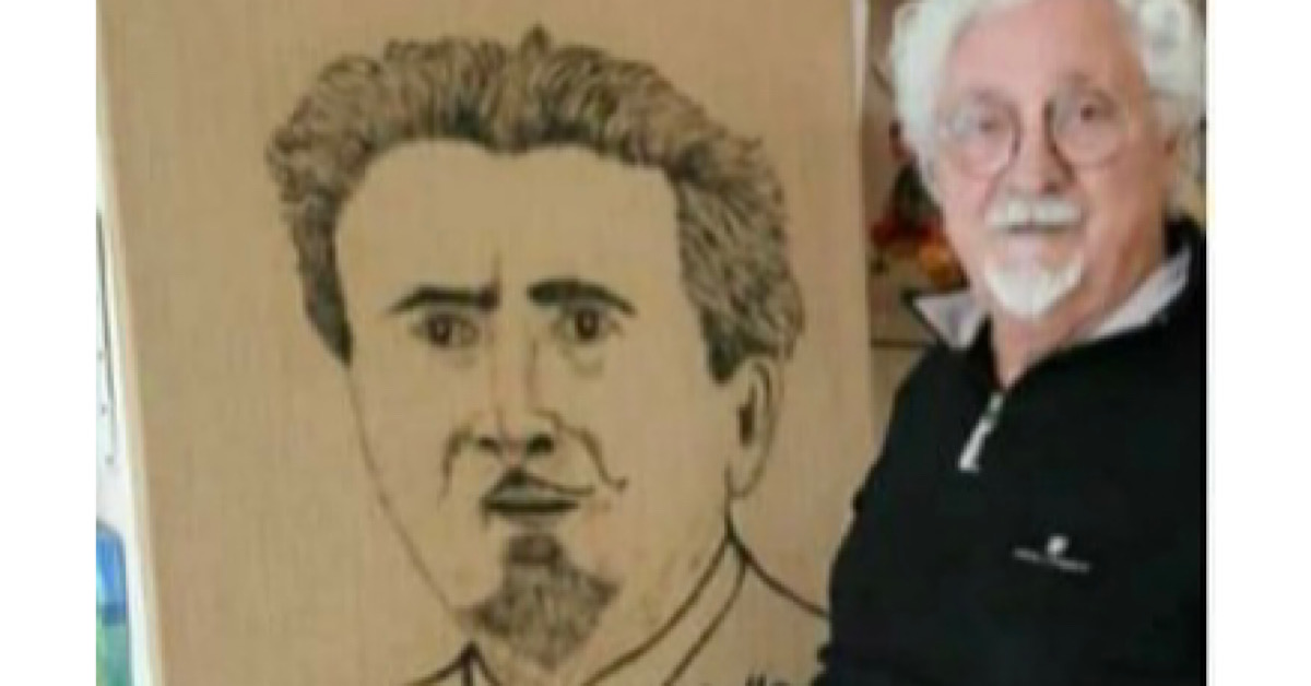 Giuseppe Cardella rende omaggio a Ribera ad Accursio Miraglia realizzando un dipinto che lo raffigura