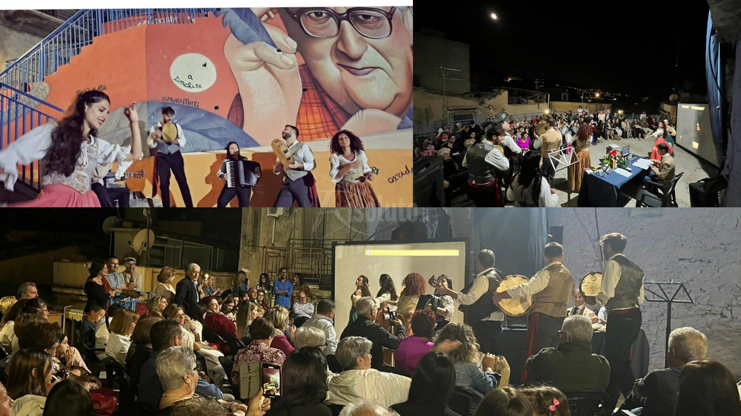 Burgio, grande affluenza alla serata su Andrea Camilleri