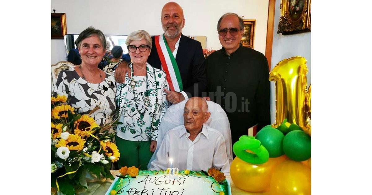 Sambuca festeggia i 100 anni dello zio Audenzio Vinci, ultimo nato a Zabut