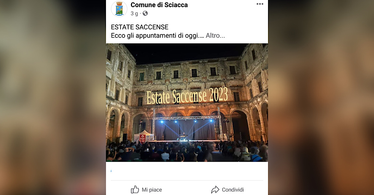 Via i commenti dalla pagina Facebook del Comune di Sciacca, l'opposizione presenta una interrogazione
