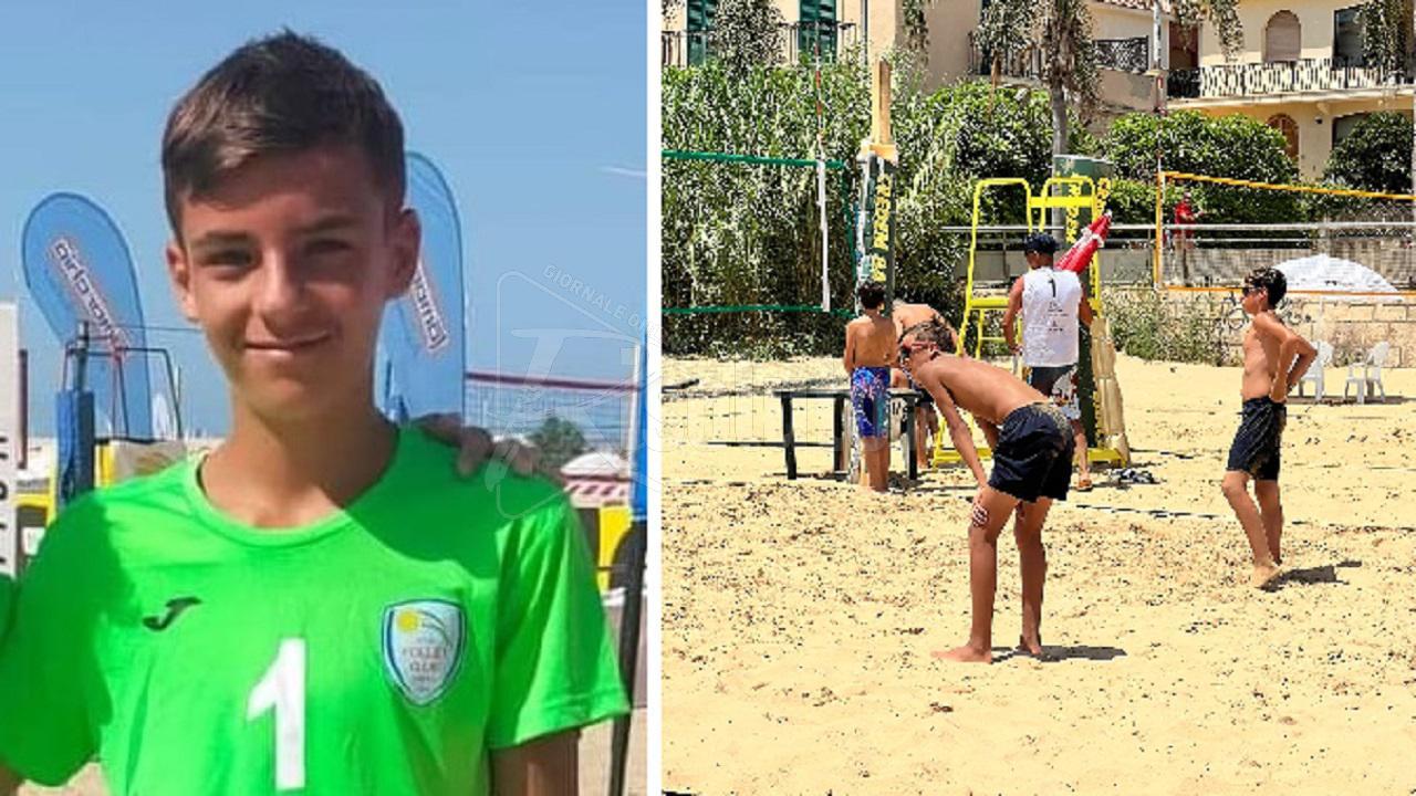 Il giovanissimo Calogero Graffeo al Trofeo delle Regioni di Beach Volley