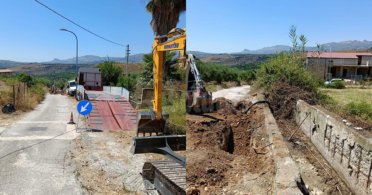 Ribera, via ai lavori da 200 mila euro per la nuova condotta fognaria in contrada Mirillo