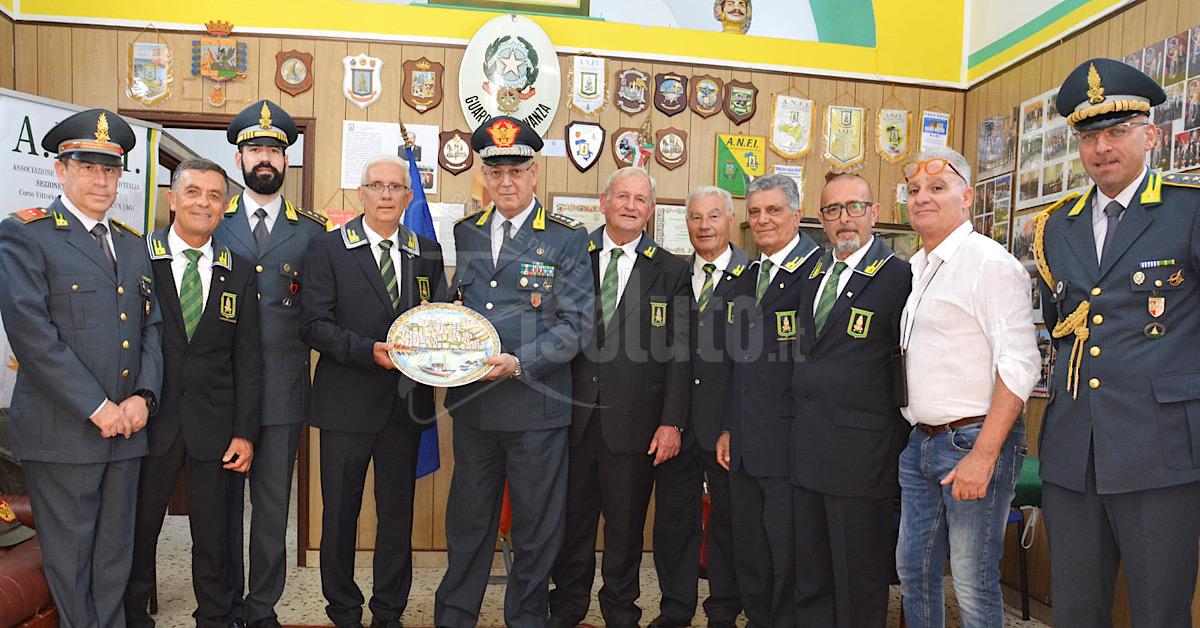 Guardia di Finanza, il generale Rosario Lorusso in visita alla sezione Anfi di Sciacca