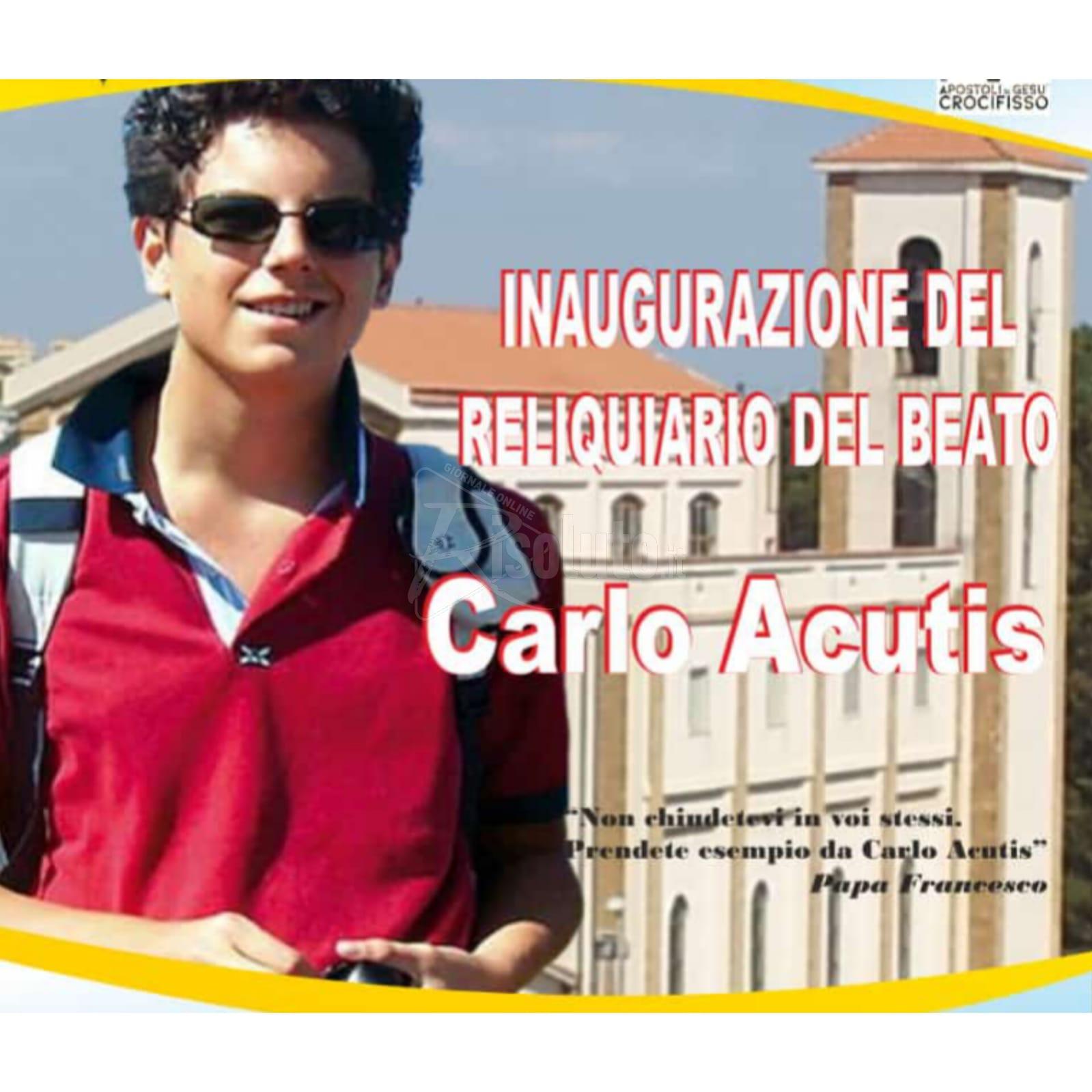 Inaugurazione nella chiesa del Sacro Cuore di Sciacca del Reliquiario di Carlo Acutis
