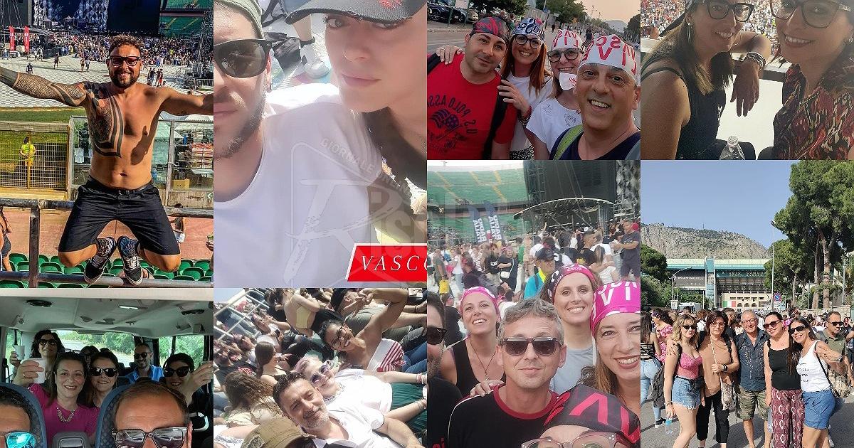 Marea agrigentina a Palermo per Vasco e c’è anche Viviani con la bandana (Fotogallery)