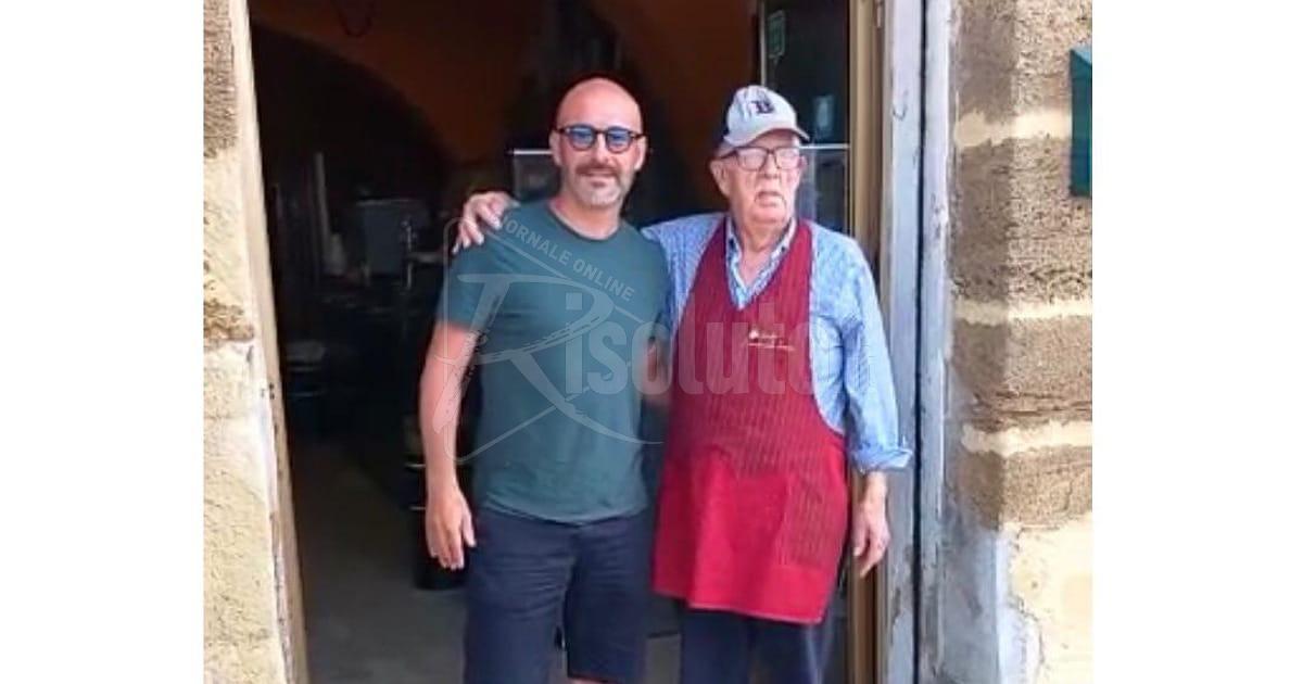 L’allenatore della Fiorentina Italiano a Sciacca per una granita da Aurelio